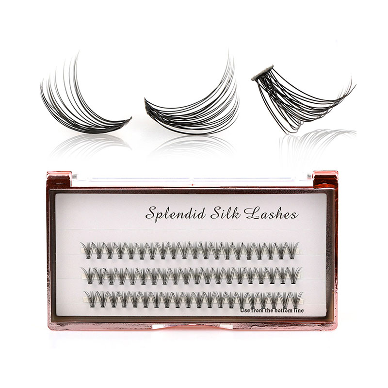 Volume Fake Eyelash Extensions 0.07mm Heat Bonded Pre-Fanned 2D-10D Lashes